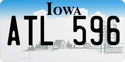 IA license plate ATL596