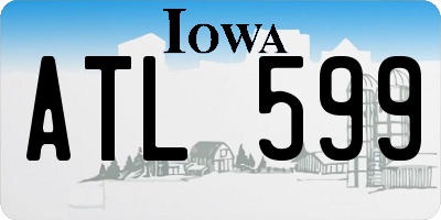 IA license plate ATL599