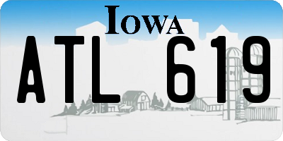 IA license plate ATL619
