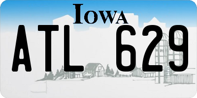 IA license plate ATL629
