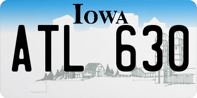 IA license plate ATL630