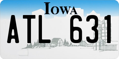 IA license plate ATL631