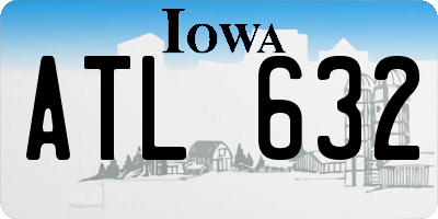 IA license plate ATL632