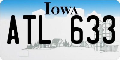 IA license plate ATL633