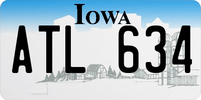 IA license plate ATL634