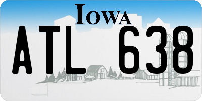 IA license plate ATL638