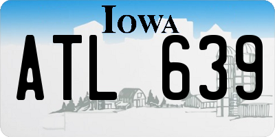 IA license plate ATL639