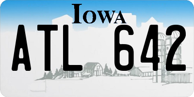 IA license plate ATL642