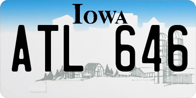 IA license plate ATL646