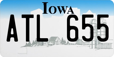 IA license plate ATL655