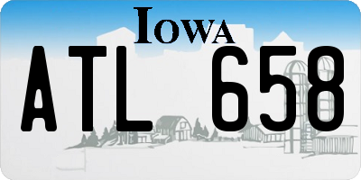 IA license plate ATL658