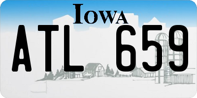 IA license plate ATL659