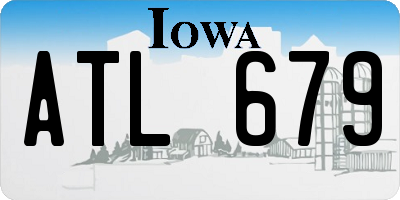 IA license plate ATL679