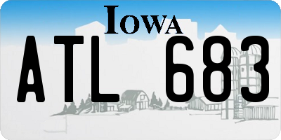 IA license plate ATL683