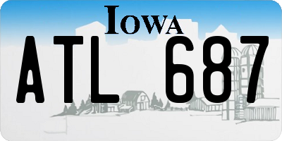 IA license plate ATL687