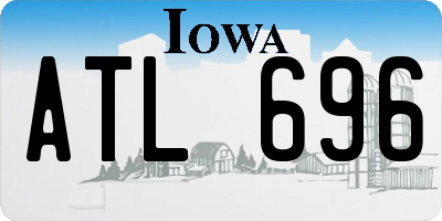IA license plate ATL696
