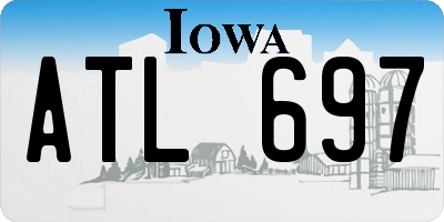 IA license plate ATL697