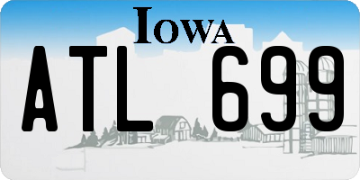 IA license plate ATL699