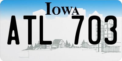 IA license plate ATL703