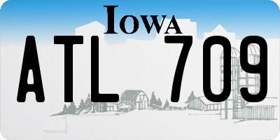 IA license plate ATL709