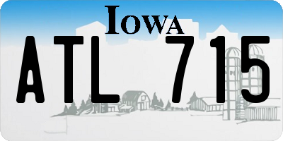 IA license plate ATL715