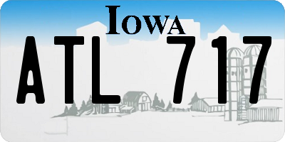 IA license plate ATL717