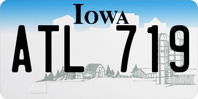 IA license plate ATL719
