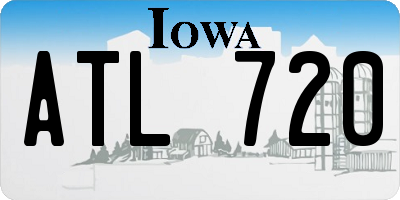 IA license plate ATL720