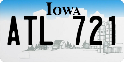IA license plate ATL721