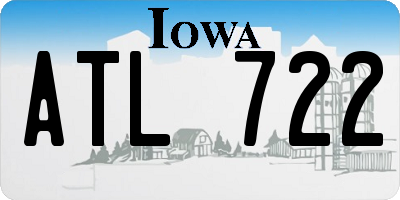 IA license plate ATL722