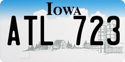 IA license plate ATL723