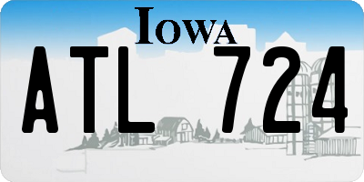 IA license plate ATL724
