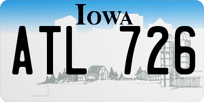 IA license plate ATL726