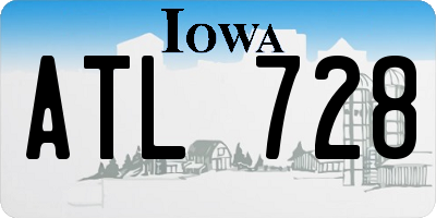 IA license plate ATL728