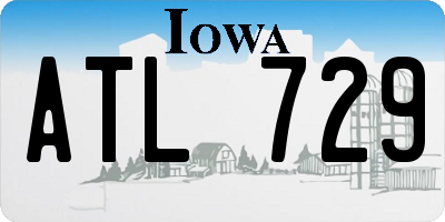 IA license plate ATL729