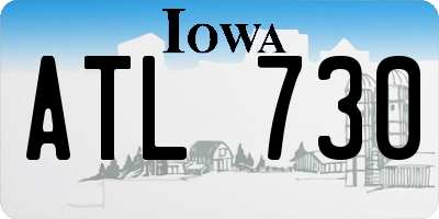 IA license plate ATL730