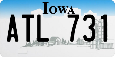 IA license plate ATL731