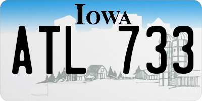 IA license plate ATL733