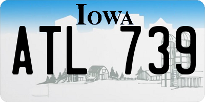 IA license plate ATL739
