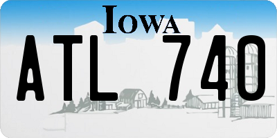 IA license plate ATL740