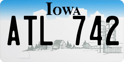 IA license plate ATL742