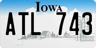 IA license plate ATL743