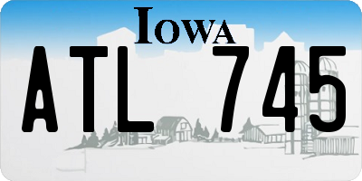 IA license plate ATL745