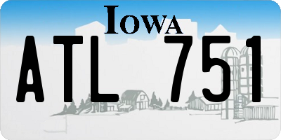 IA license plate ATL751