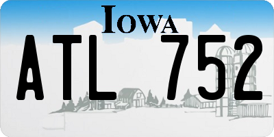 IA license plate ATL752