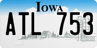 IA license plate ATL753