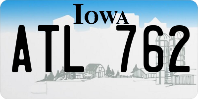 IA license plate ATL762