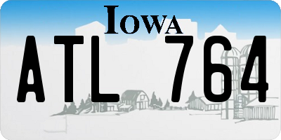 IA license plate ATL764