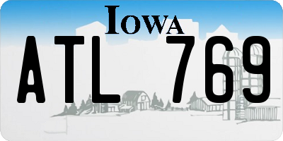 IA license plate ATL769