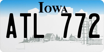 IA license plate ATL772